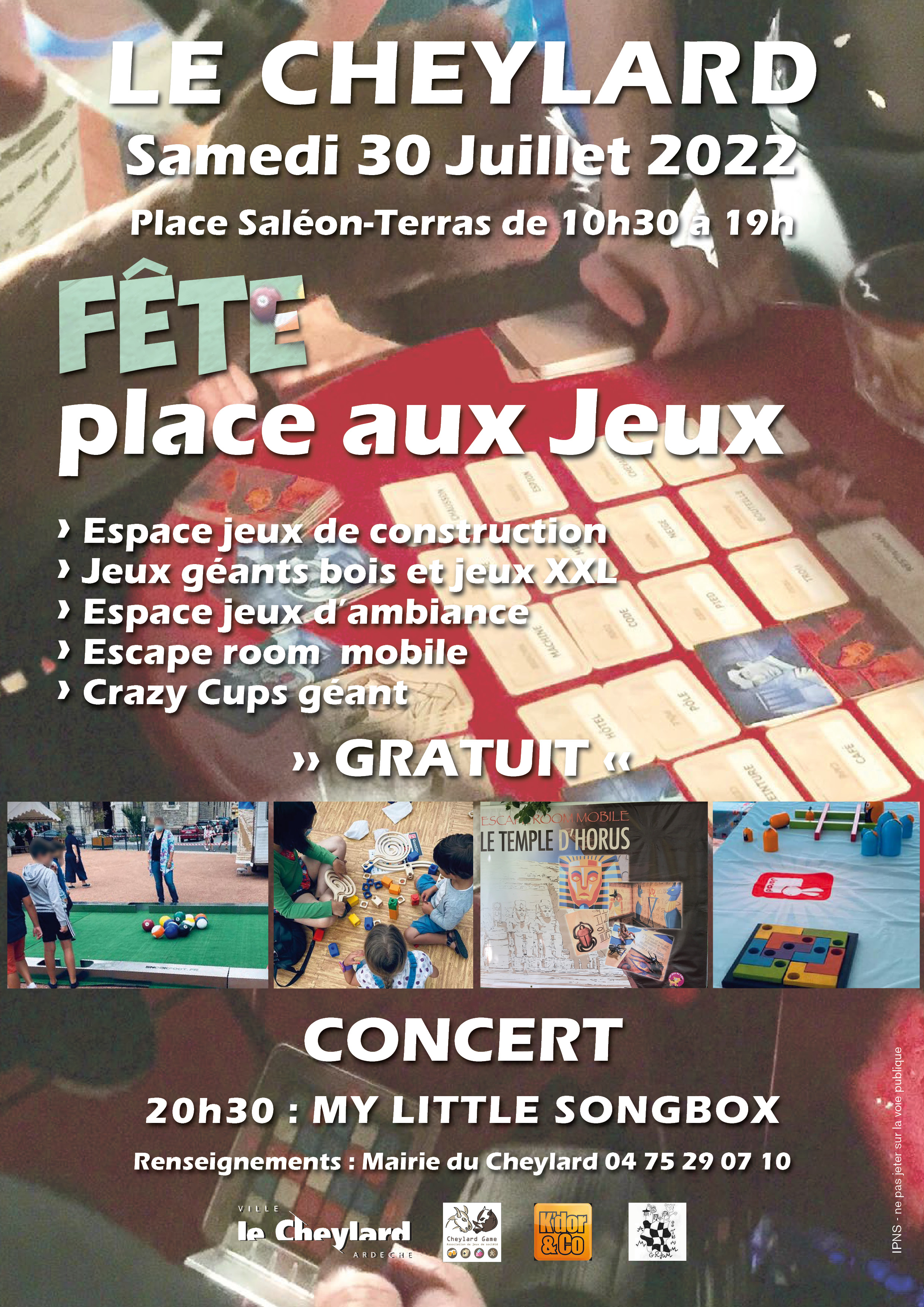 Affiche Fête place aux jeux 2022